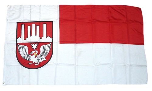 Fahne Flagge Neumünster 20 x 30 cm Bootsflagge Premiumqualität 