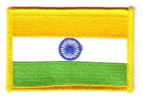 Wappen Aufnäher Indien Patch Flagge Fahne 