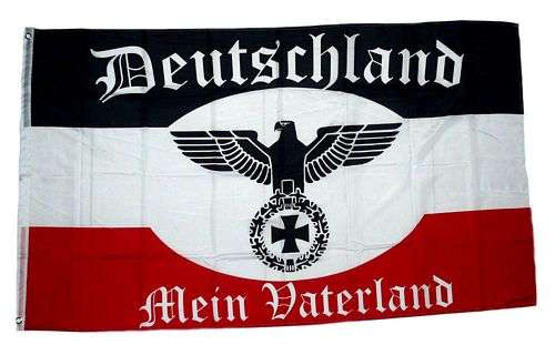 Fahne Flagge Ein deutscher Gruß Kaiserreich 90 x 150 cm