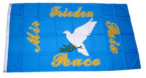 Fahne / Flagge Friedenstaube Peace Taube 90 x 150 cm