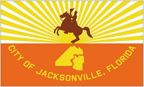 Fahne / Flagge USA - Jacksonville 90 x 150 cm