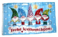 Fahne / Flagge Frohe Weihnachten Wichtel 90 x 150 cm Fahne / Flagge Frohe Weihnachten Wichtel 90 x 150 cm