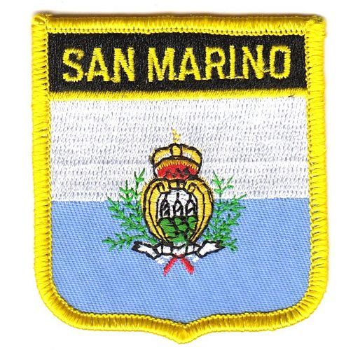 Wappen Aufnäher Fahne San Marino