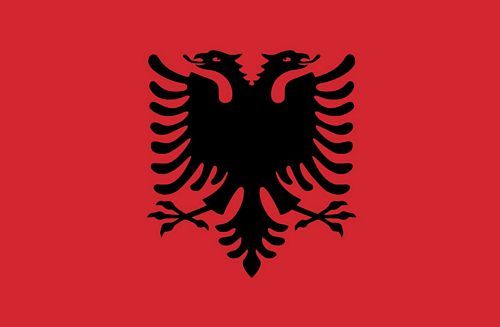 Fahnen Aufkleber Sticker Albanien