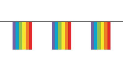 Flaggenkette Regenbogen 6 m