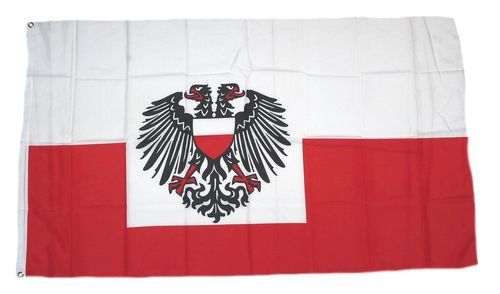 Fahne / Flagge Lübeck großes Wappen 90 x 150 cm