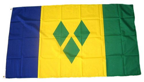 Flagge / Fahne St. Vincent & Grenadinen Hissflagge 90 x 150 cm