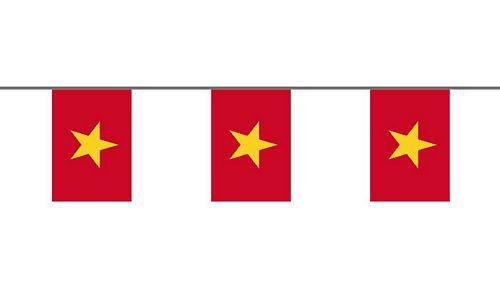 Flaggenkette Vietnam 6 m