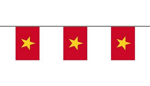 Flaggenkette Vietnam 6 m